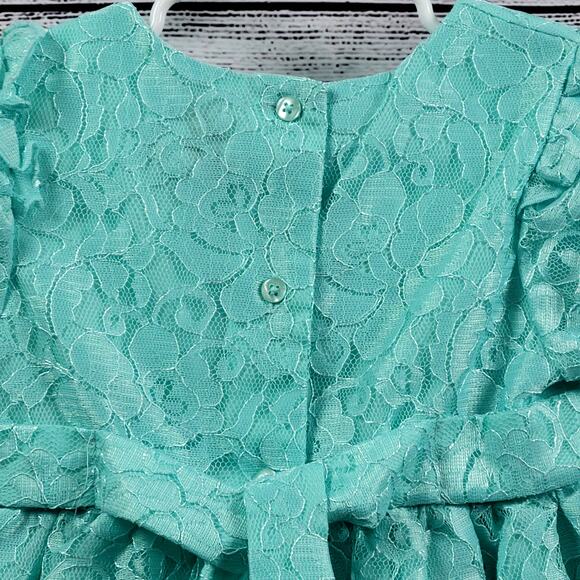 Wonder Nation, Fully Lined, Lace Dress Set in Mist Mint Size 4 - Picture 10 of 11